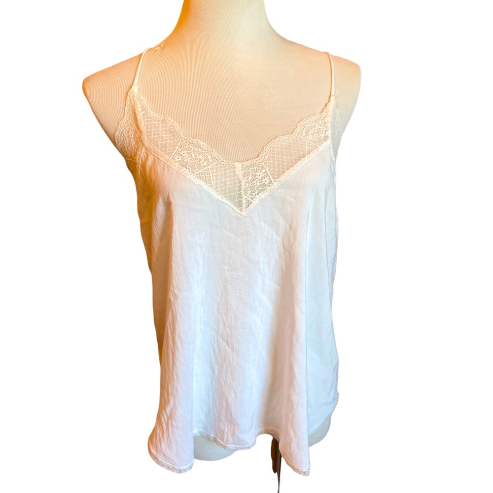 Stella Laguna Beach White Lace Tank Top